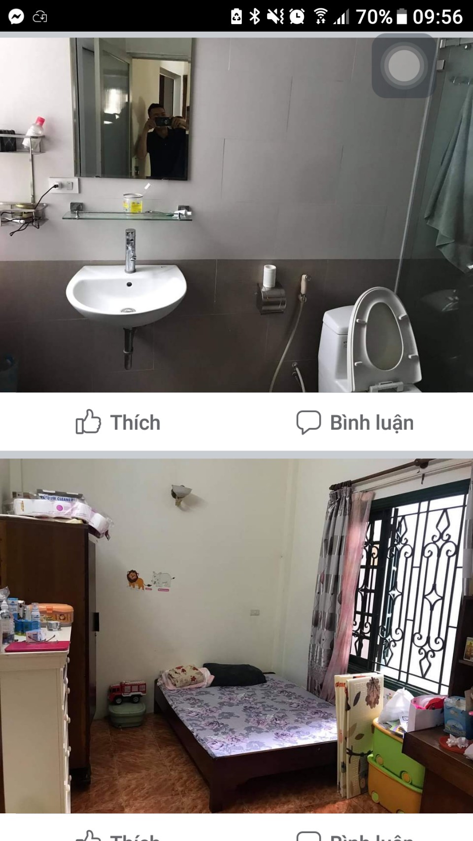 Cho thuê phòng ở nhà 21 ngõ 219 phố Bồ đề Long Biên đủ tiện nghi 20m2 giá 2 tr/phòng