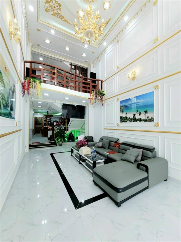 Nhà mới thiết kế Hoàng Gia – Lê Văn Thọ, P9 – 80m2, 5 tầng, 10.5 tỷ