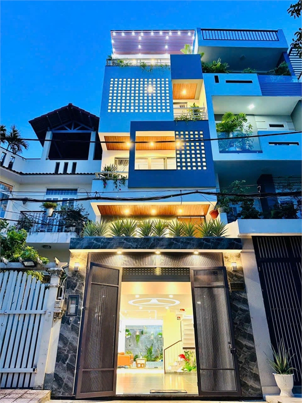 Nhà 5 tầng có thang máy, Phan Huy Ích, Gò Vấp – Đường 10m View Công Viên.