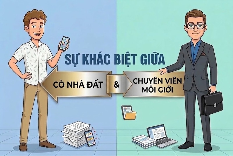 Sự khác biệt giữa cò đất và chuyên viên môi giới