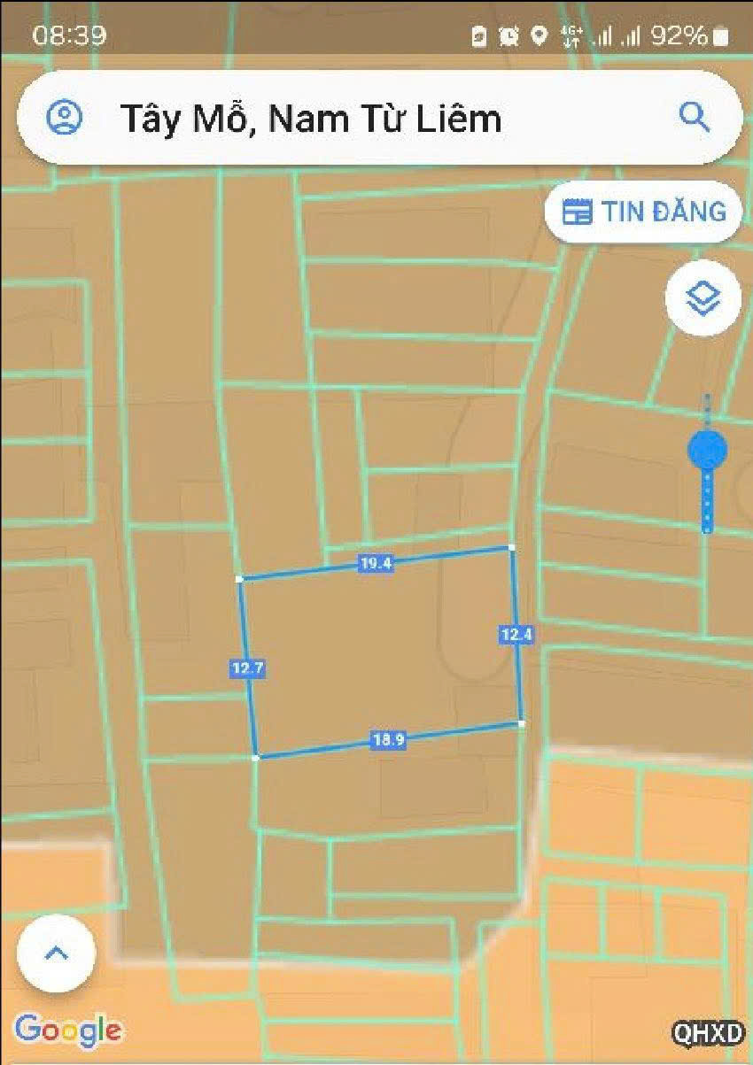 BÁN NHANH ĐẤT HỮU HƯNG 254M2 CHỈ 2 TỶ 7