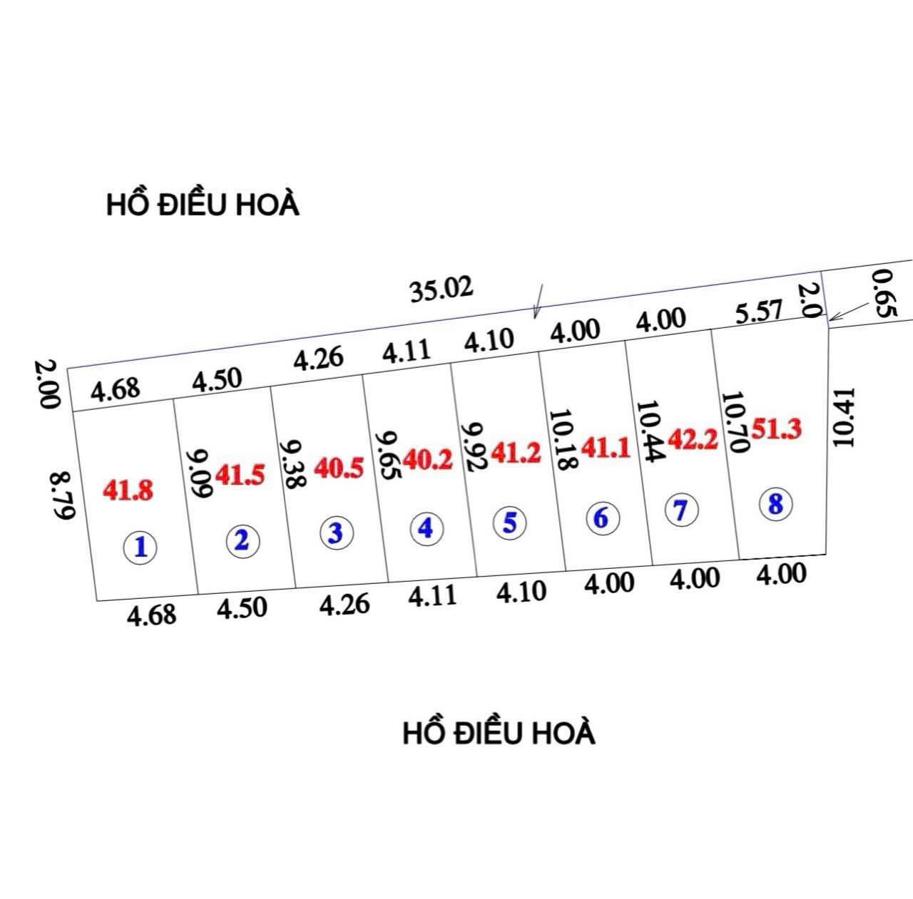 Bán đất nền chia lô 42.2m2 Cổ loa Đông Anh 2.5tỷ