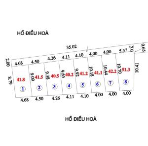 Bán đất nền chia lô 42.2m2 Cổ loa Đông Anh 2.5tỷ