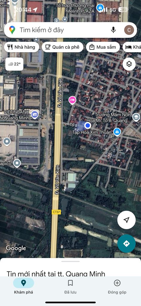 LÔ ĐẤT BÊN MINH BÁN VÔ CÙNG ĐẸP-2 MẶT TIÊNG  -DT100M2.-(FUN THỔ CƯ) TỔ 8 TT QUANG MINH -MẶT PHỐ KINH DOANH QUÁ SẦM UẤT . .