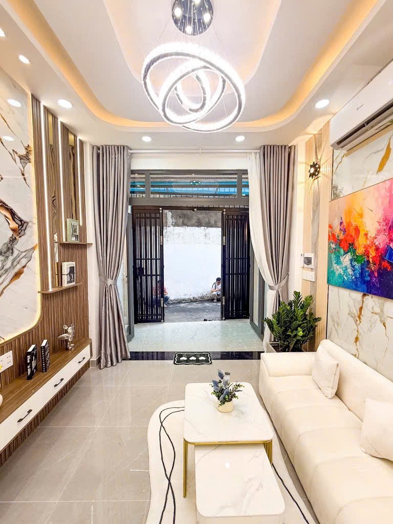 NHÀ ĐẸP Ở NGAY- PHƯỜNG 12, HẺM NƠ TRANG LONG, BÌNH THANH- 3 TẦNG BTCT- 5.95 TỶ