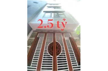 BÁN NHÀ PHỐ VĨNH HƯNG QUẬN HOÀNG MAI DIỆN TÍCH 32m x 5 TẦNG. GIÁ 2,5 TỶ.