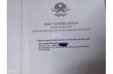 Bán đất QL 30 , Tân Thanh, Cái Bè , Tiền Giang