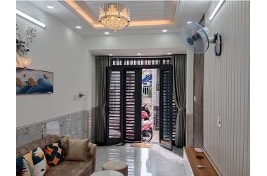 GV.385. HXH PHAN HUY ÍCH GÒ VẤP GIÁP TÂN BÌNH, NHÀ MỚI 4 TẦNG BTCT, 3 PN, NHỈNH 4 TỶ.