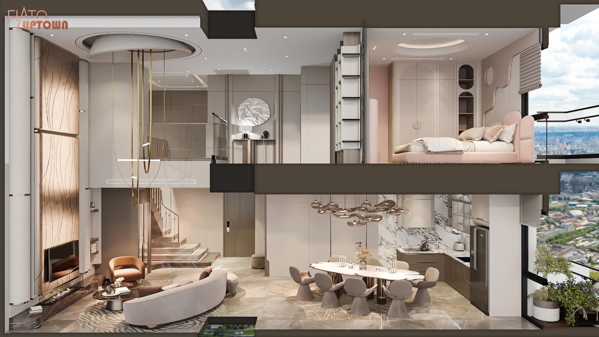 Penthhouse Fiato Uptown đỉnh cao sống sang view triệu đô  giá chỉ từ 49 triệu/m2
