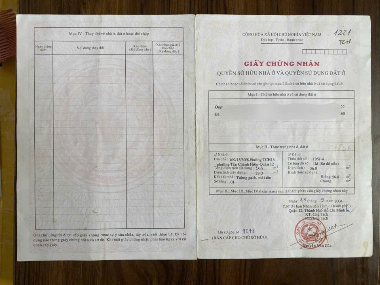 Bán Nhà Cấp 4, Tân Chánh Hiệp 13