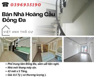 Bán nhà Phố Hoàng Cầu, Nhà Đẹp Thang Máy, Ngõ Thoáng Ba Gác, 43mx5T, Giá: 8.5 Tỷ, Lh: 0396935190.