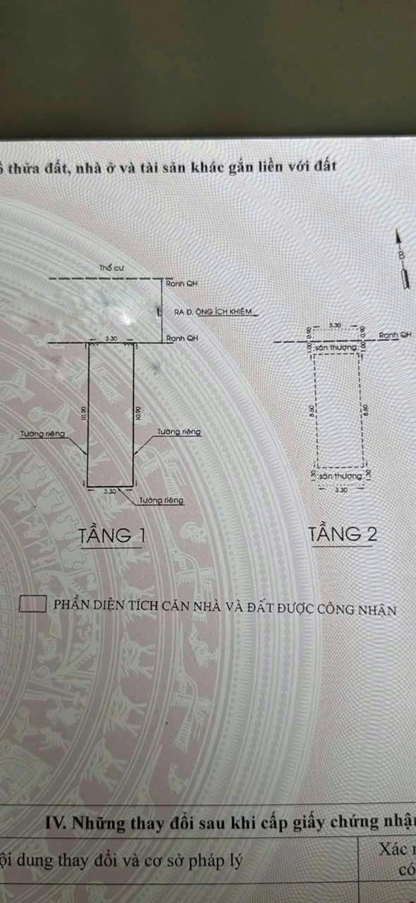 ÔNG ÍCH KHIÊM, P.14, QUẬN 11, HXH, DT 36m2, KHÔNG LỘ GIỚI, 2 TẦNG, 6.2 TỶ (TL)