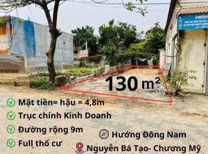 bán mảnh 130m Nam Phương Tiến , đường 9m trục kinh doanh, giá tốt