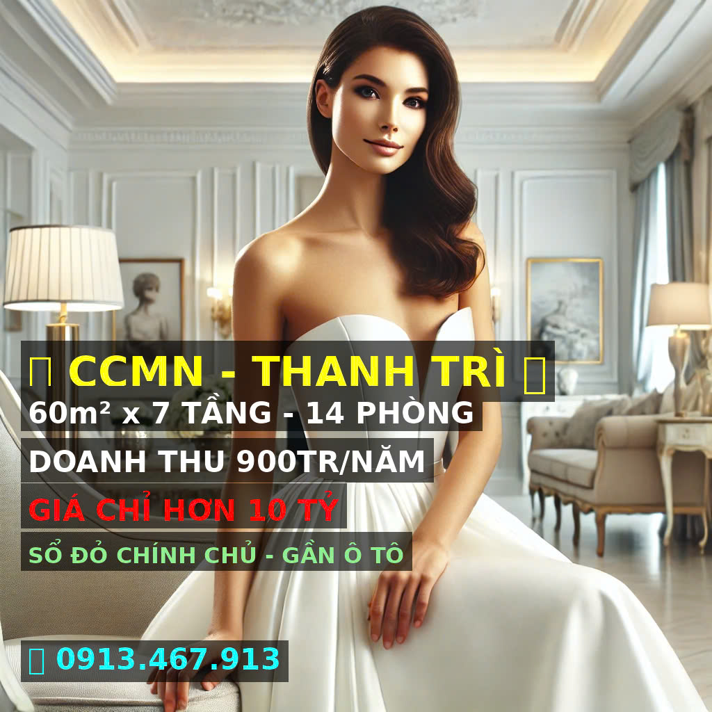 Bán CCMN -Văn Quán - DT 54M2 -MT 4M - 8 T-14P-Nhỉnh 10 tỷ, full nội thất, gọi ngay: 0913 467 ***