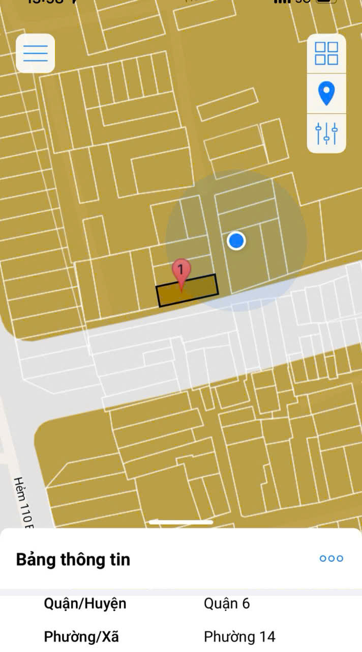 Bán gấp lô góc 4X12M Tân Hòa Đông P14Q6 giá 1,6 tỷ