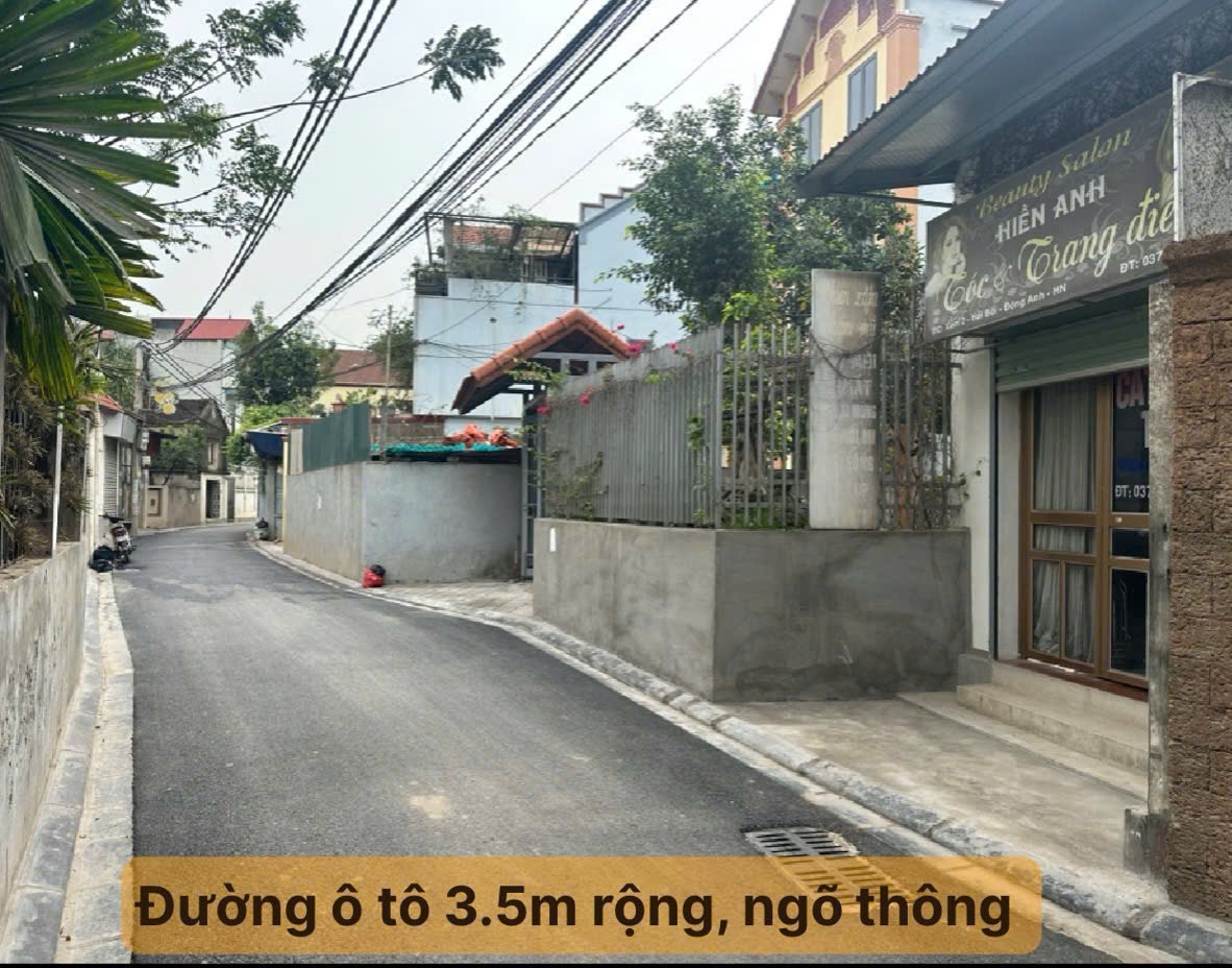 BÁN ĐẤT, XÓM 1, HẢI BỐI, ĐÔNH ANH, DIỆN TÍCH 52M2, GIÁ 4.7 TỶ