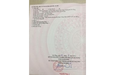 Chính chủ cần bán lô đất dương sơn 99m2 (5.5X 18) tại Hòa Châu - Hòa Vang - Đà Nẵng.