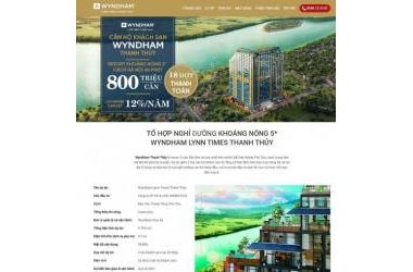 SỠ HỮU CĂN HỘ NGOẠI Ô KHOÁNG NÓNG 5 SAO - WYNDHAM LYNN TIMES THANH THỦY - PHÚ THỌCĐT ☎ 0789117333