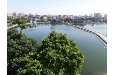 Gara ô tô, ô chơ thang máy View hồ 100mx8T MT 7m giá 23 tỷ