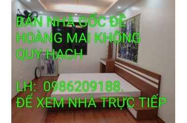 Bán Nhà 5 Tầng Gốc Đề Hoàng Mai Không Quy Hoạch